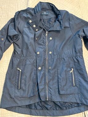 Tart Collections Navy Jacket with Logo Label